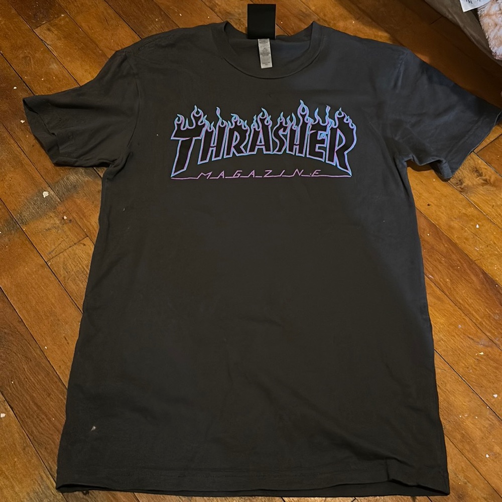 Thrasher San Francisco grey, purple, & blue tshirt